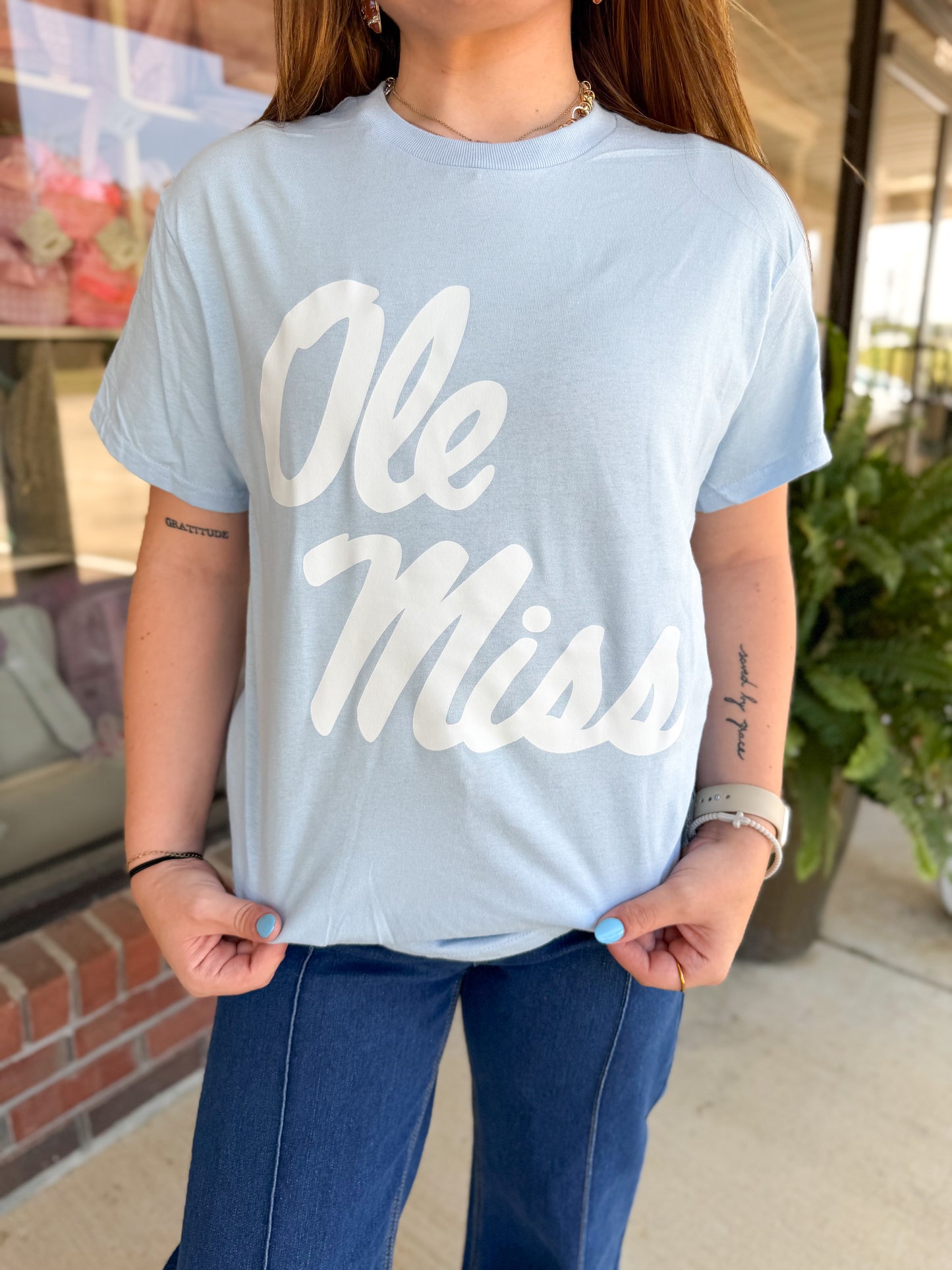 Light Blue Ole Miss Tee