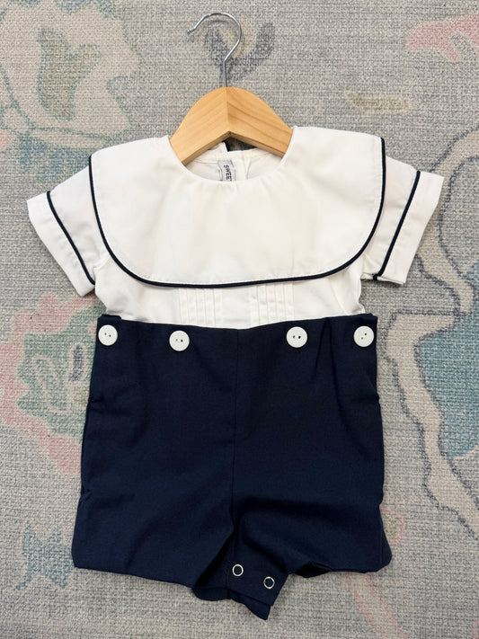 James Navy Button On