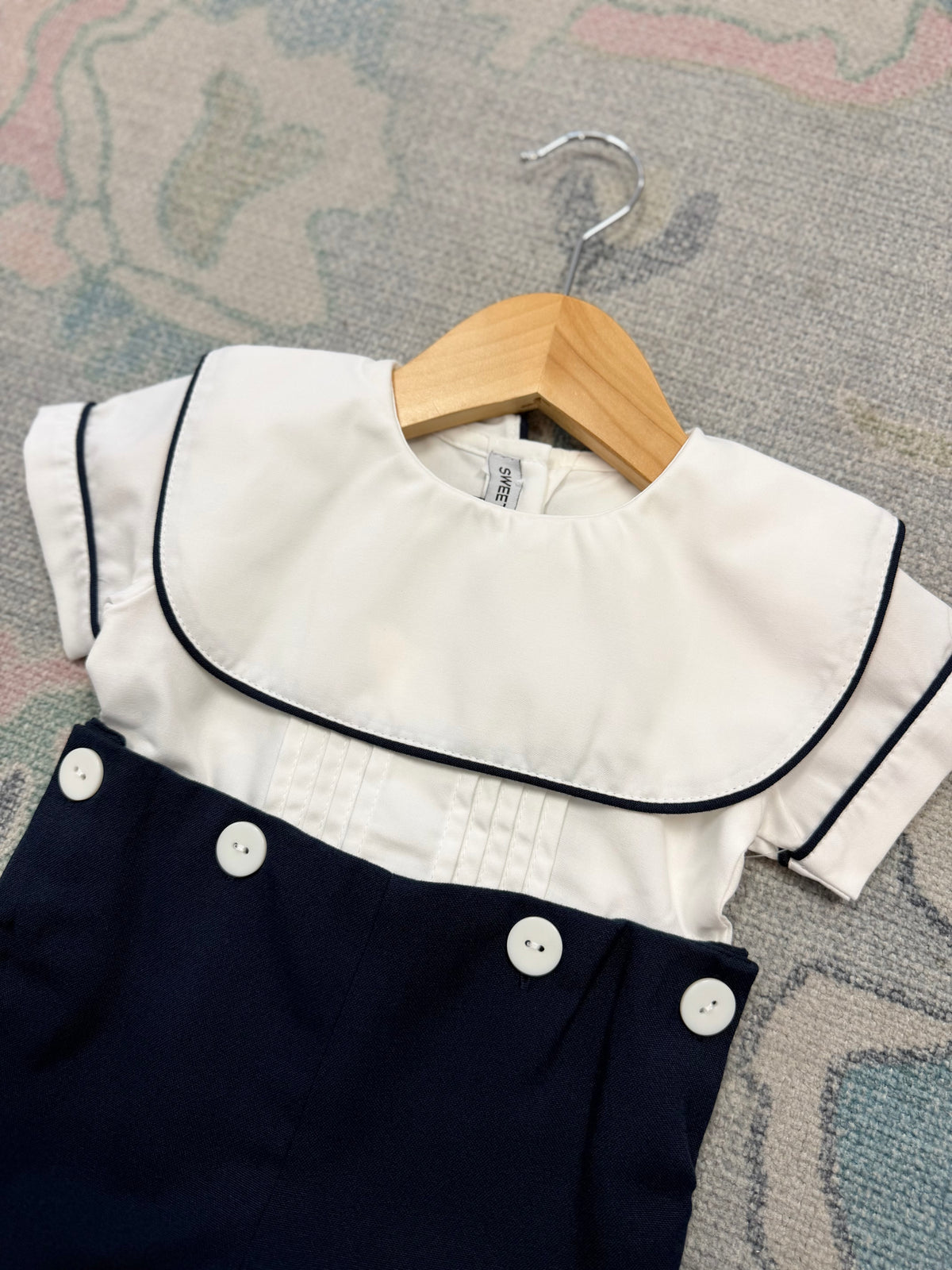 James Navy Button On
