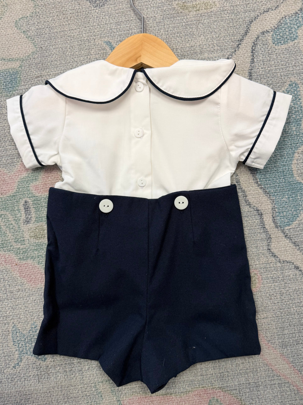 James Navy Button On
