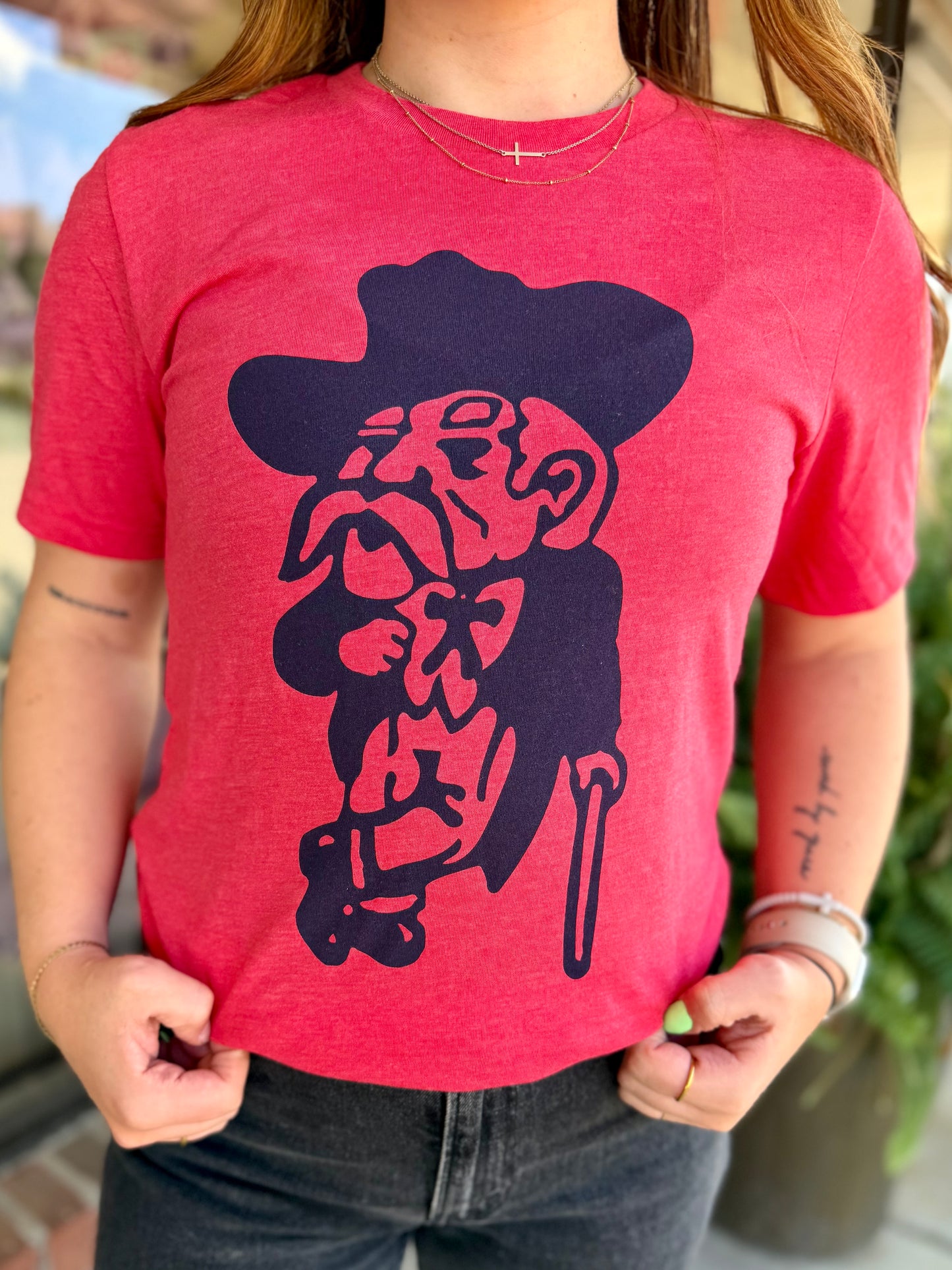 Vintage Colonel Red Heather Red Tee