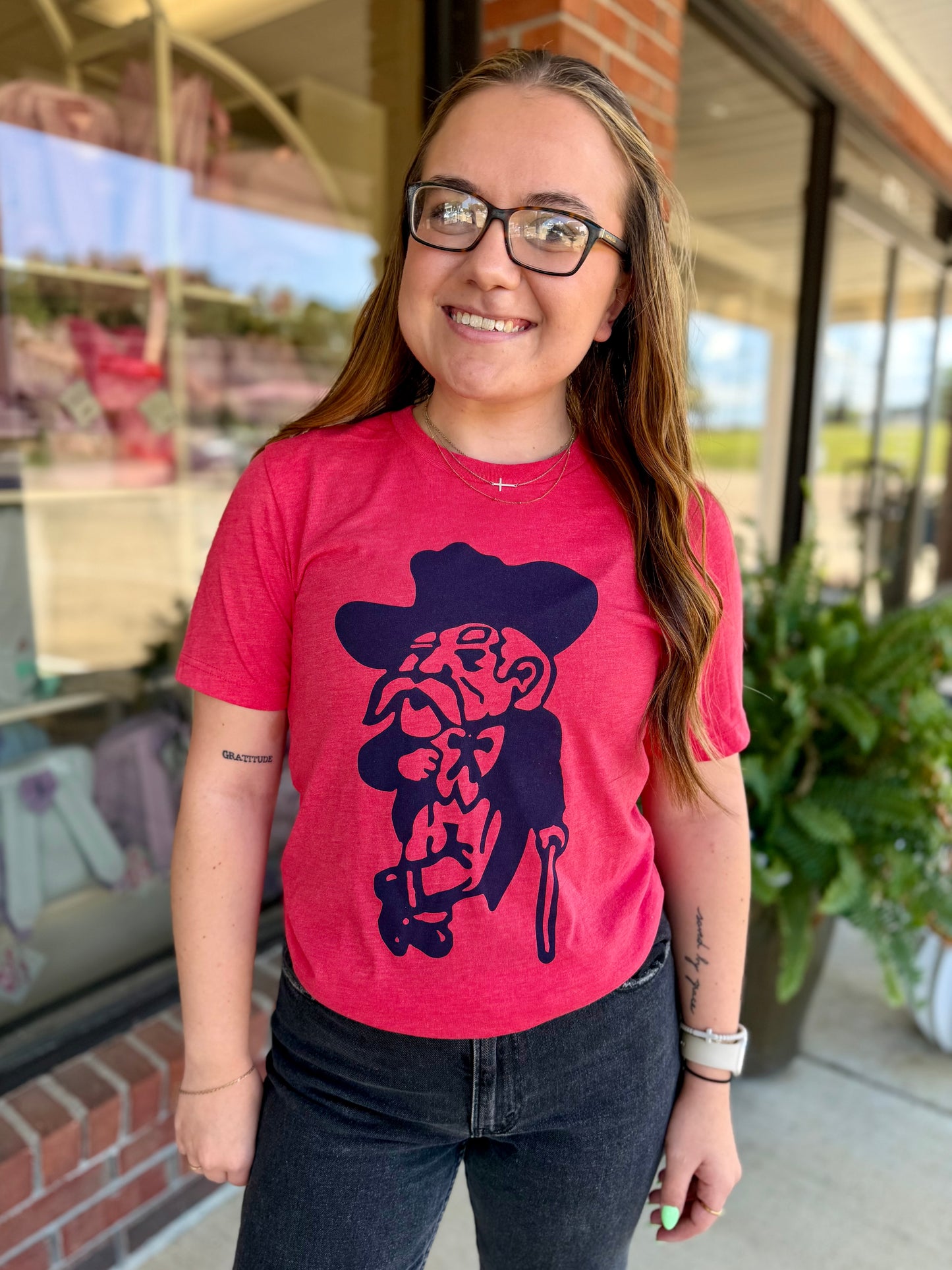 Vintage Colonel Red Heather Red Tee