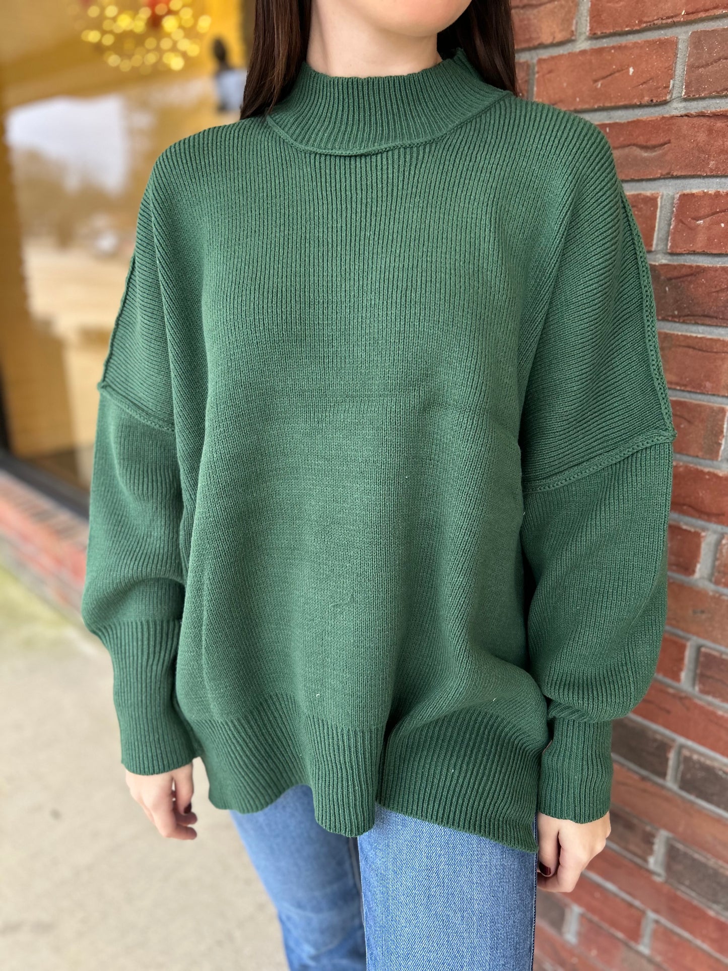 Zenana Side Slit Oversized Sweater (Multiple Colors Available)