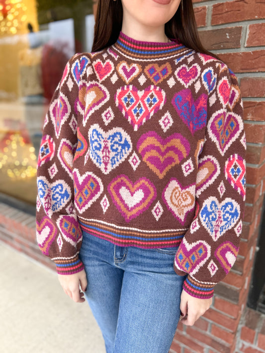 Heart on My Sleeve Sweater