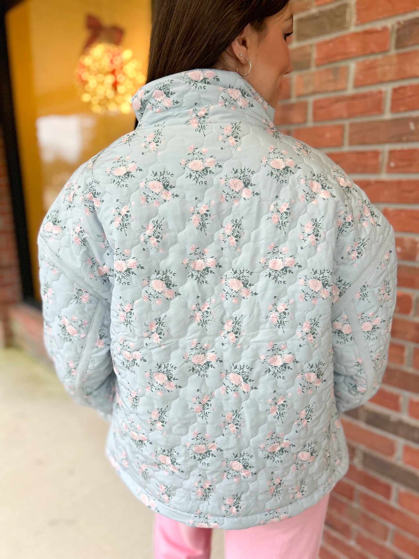 Blue Bell Floral Quilted Jacket