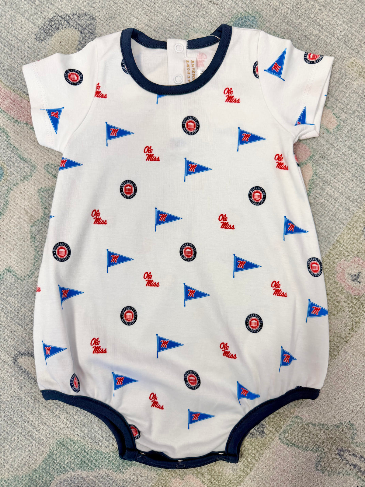 Gawsh Almighty/Nantucket Navy Short Sleeve Patton Play Bubble - Pima