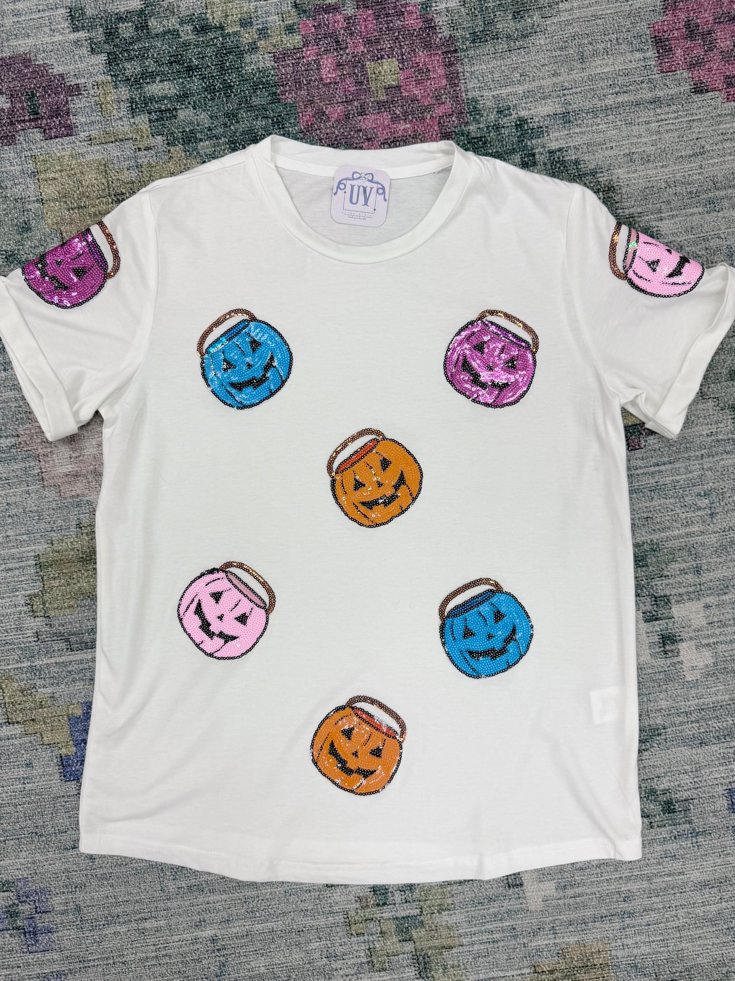 Sequin Pumpkin T-Shirt
