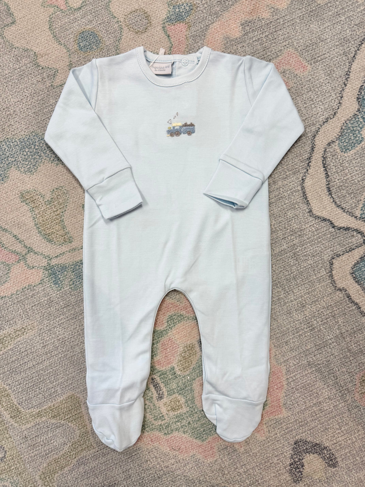 Train Engine Footed Coverall