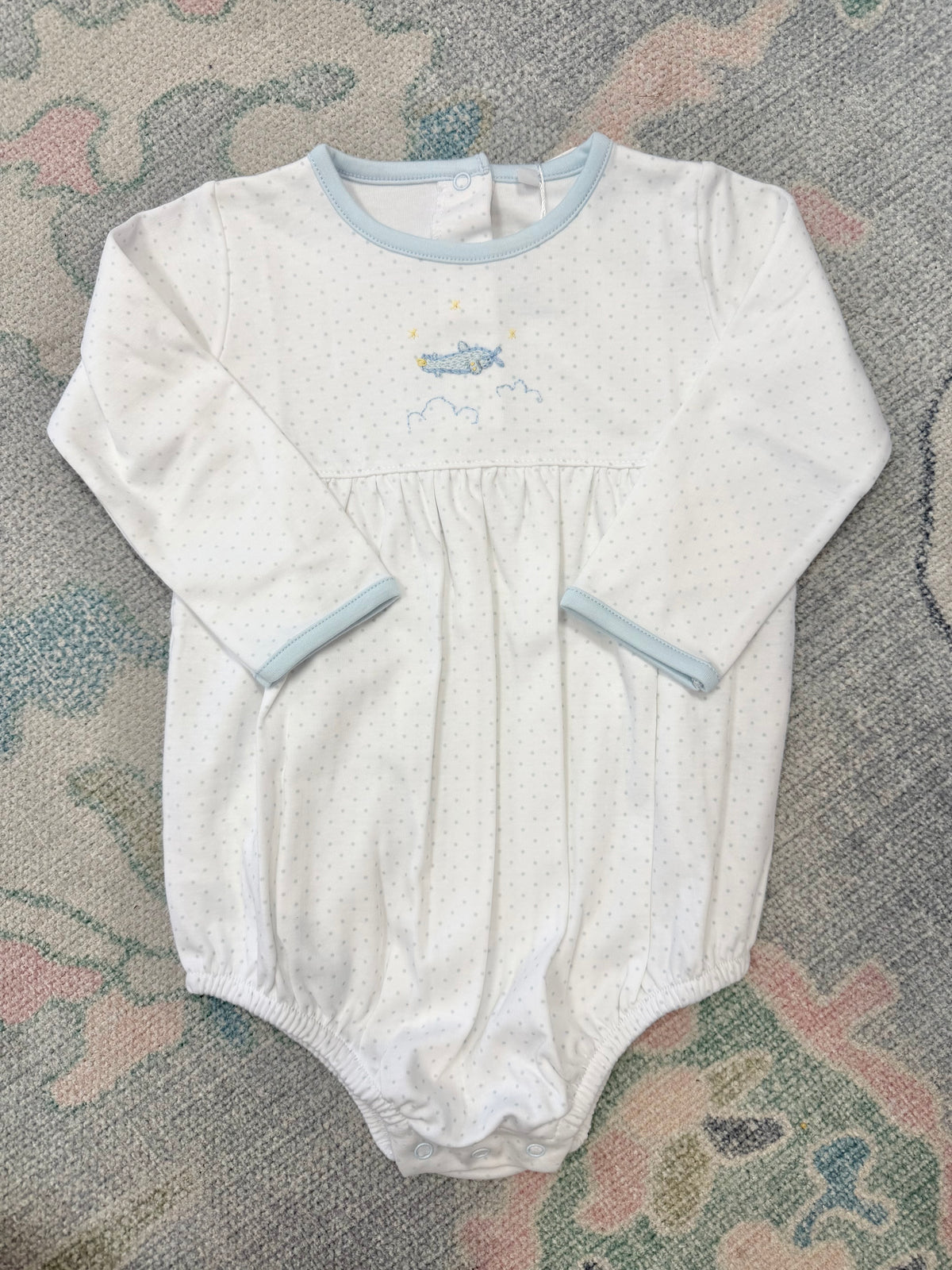 Mini Airplane Bitty Dot Long Sleeve Boy's Bubble