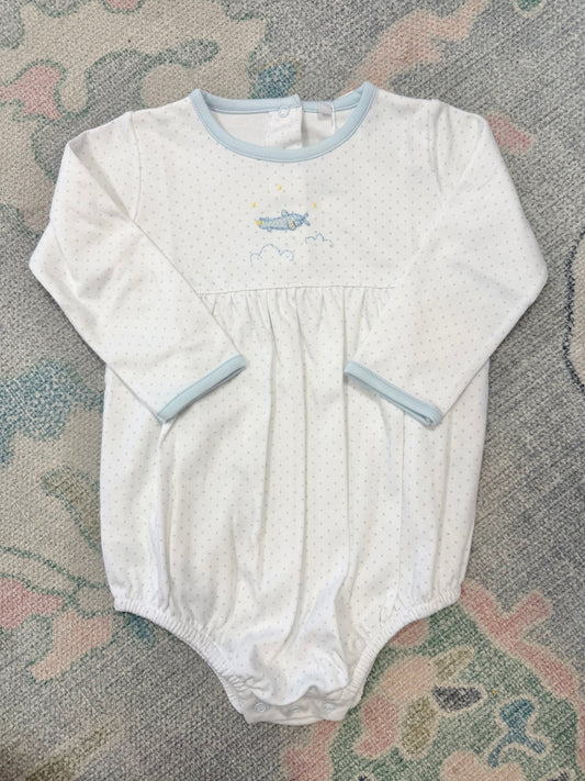 Mini Airplane Bitty Dot Long Sleeve Boy's Bubble