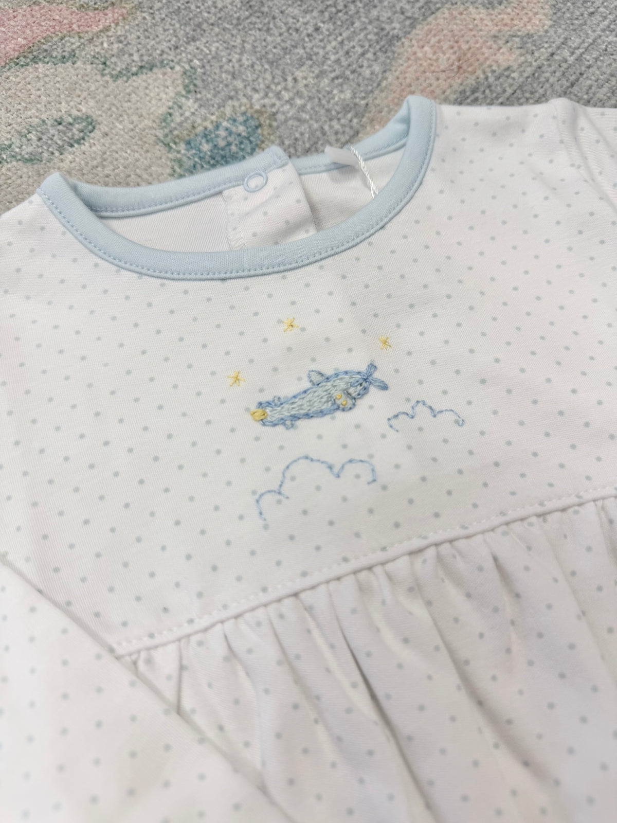Mini Airplane Bitty Dot Long Sleeve Boy's Bubble