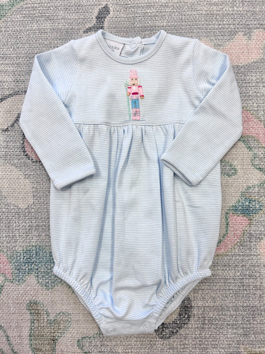 Light Blue Girl Nutcracker Long Sleeve Bubble