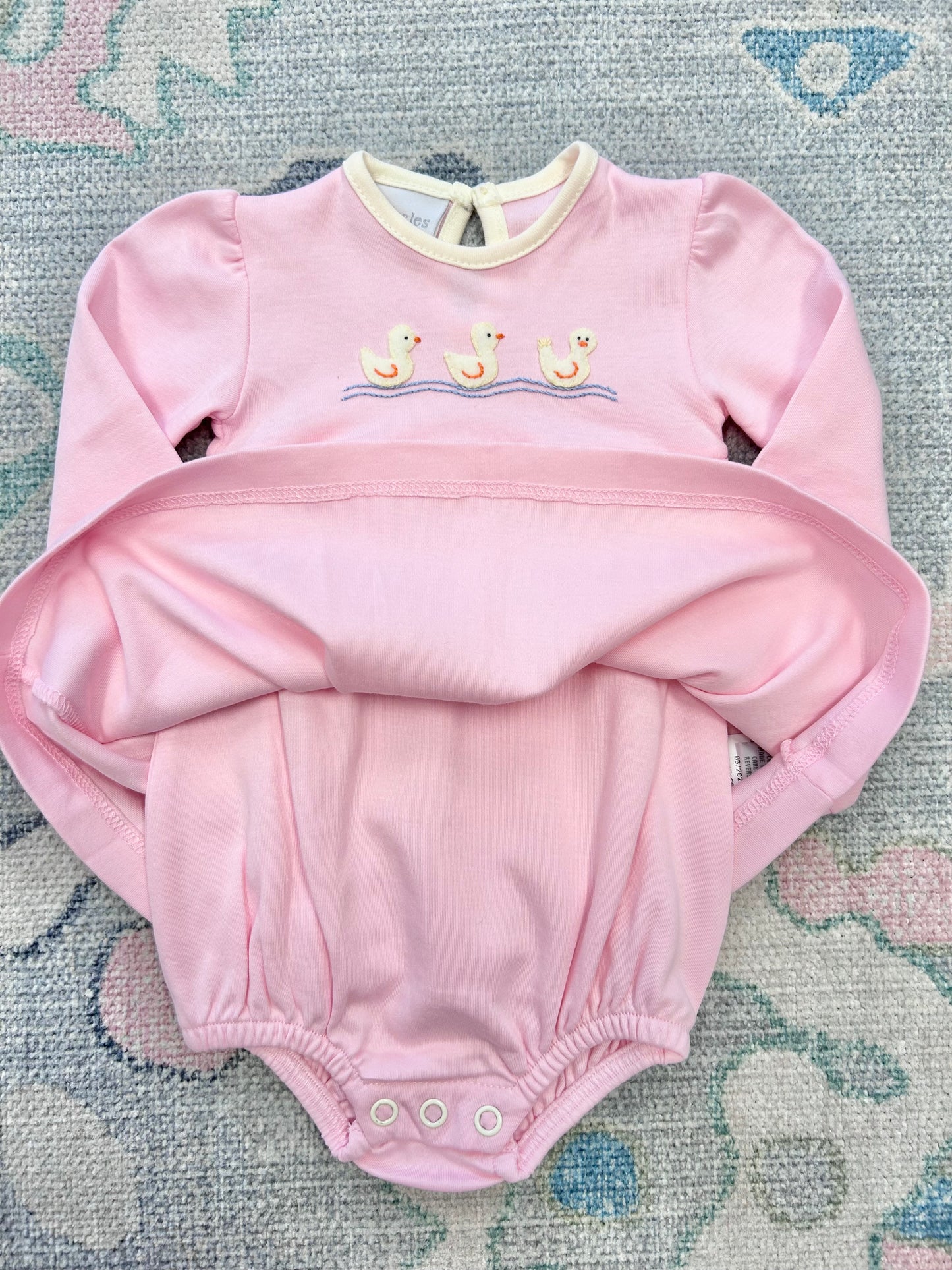 Pink Ducks Onesie Dress