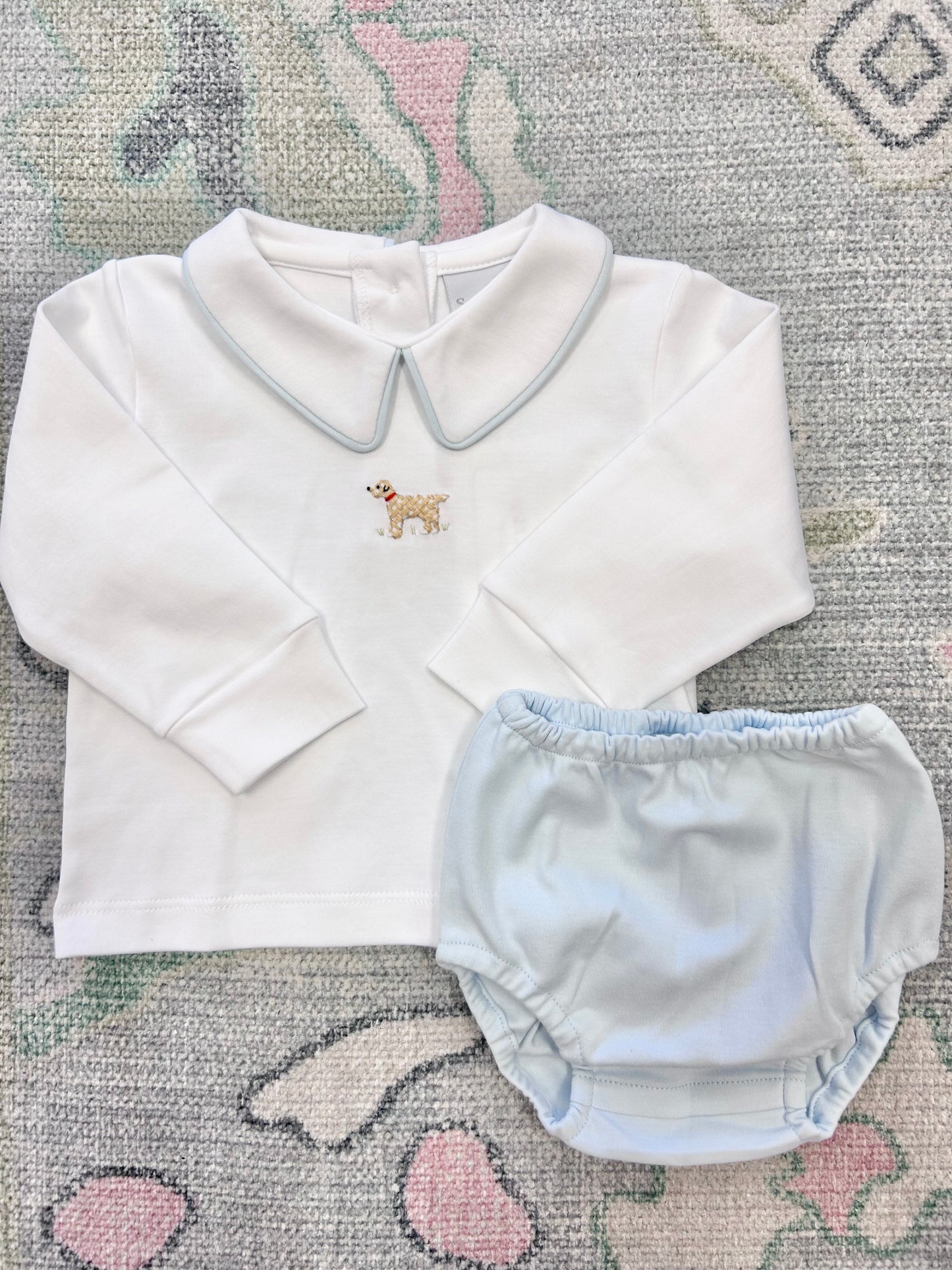 Winston Collared Diaper Set