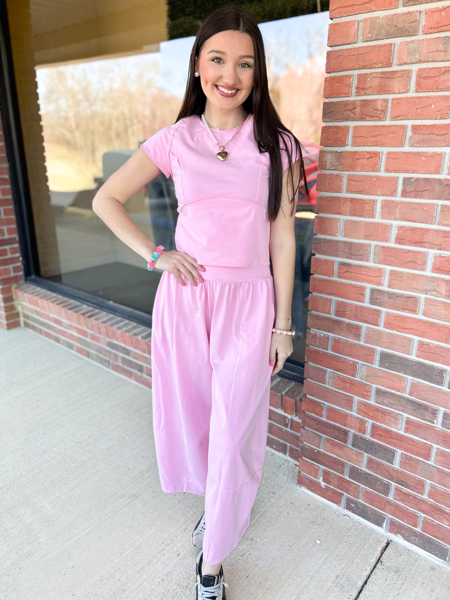 Perfectly Pink Wide Leg Pants