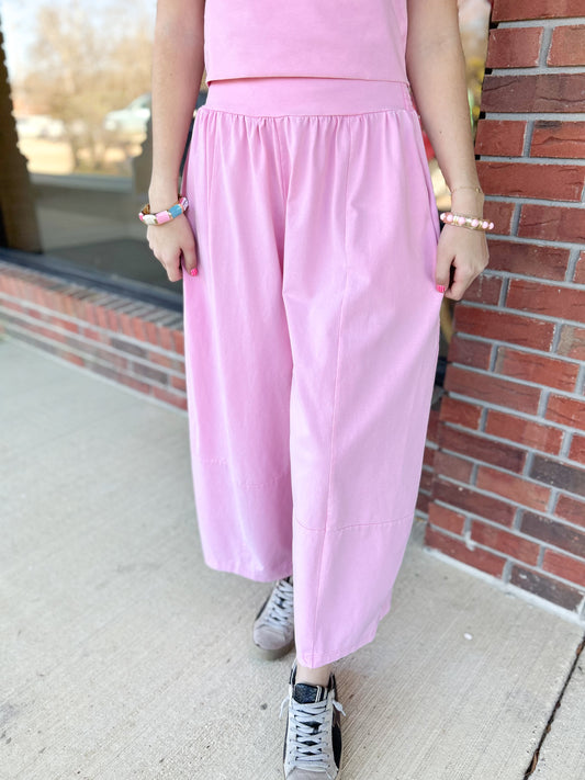 Perfectly Pink Wide Leg Pants