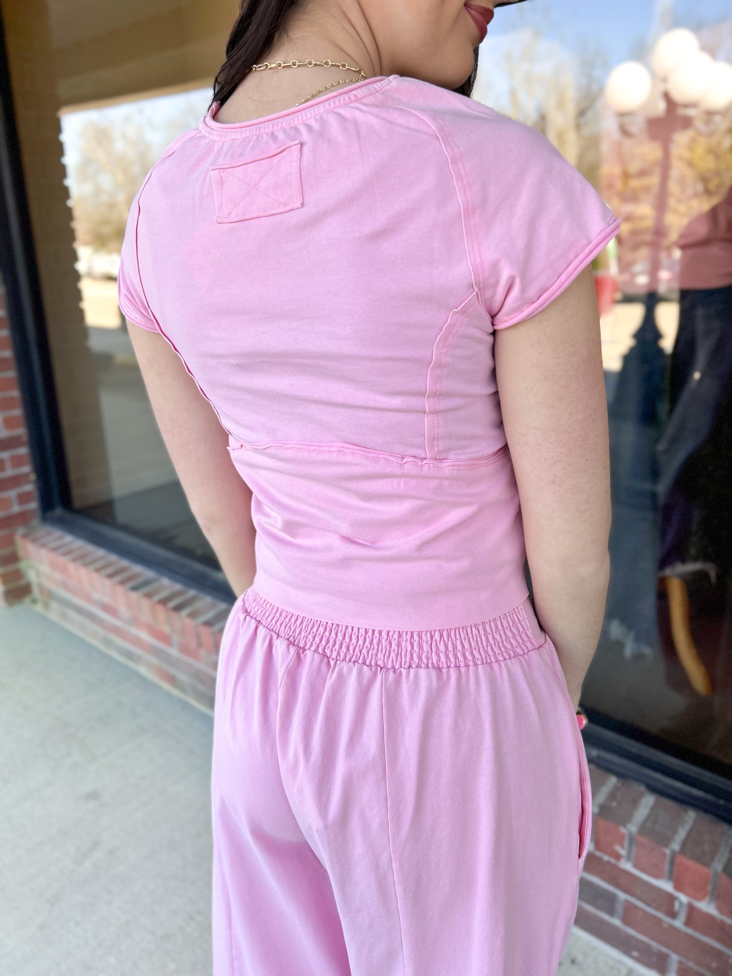 Perfectly Pink Cropped Top