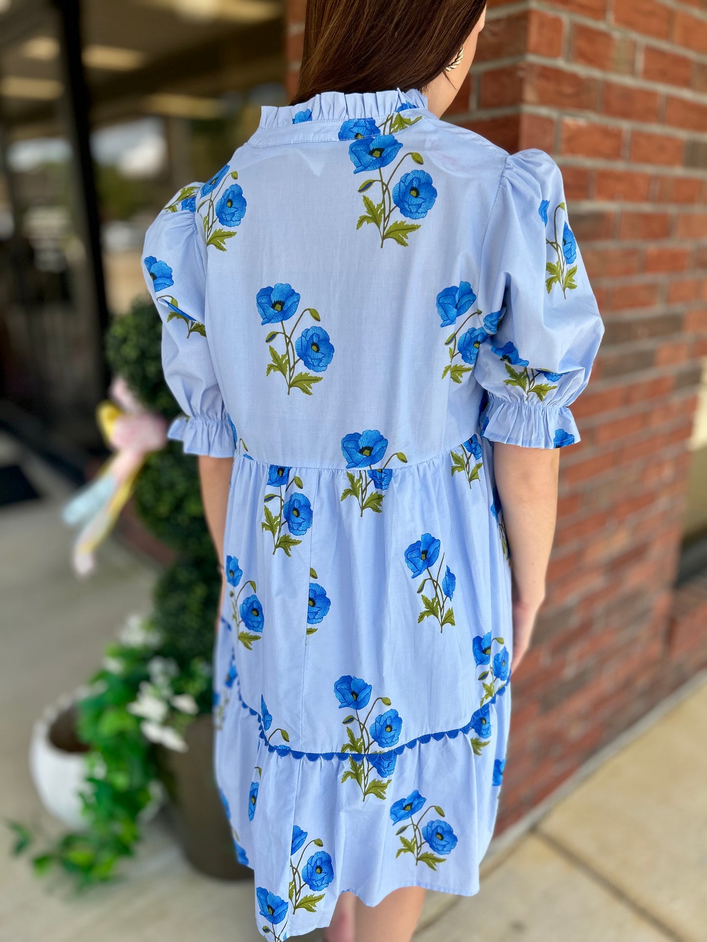 Violets Are Blue Floral Mini Dress