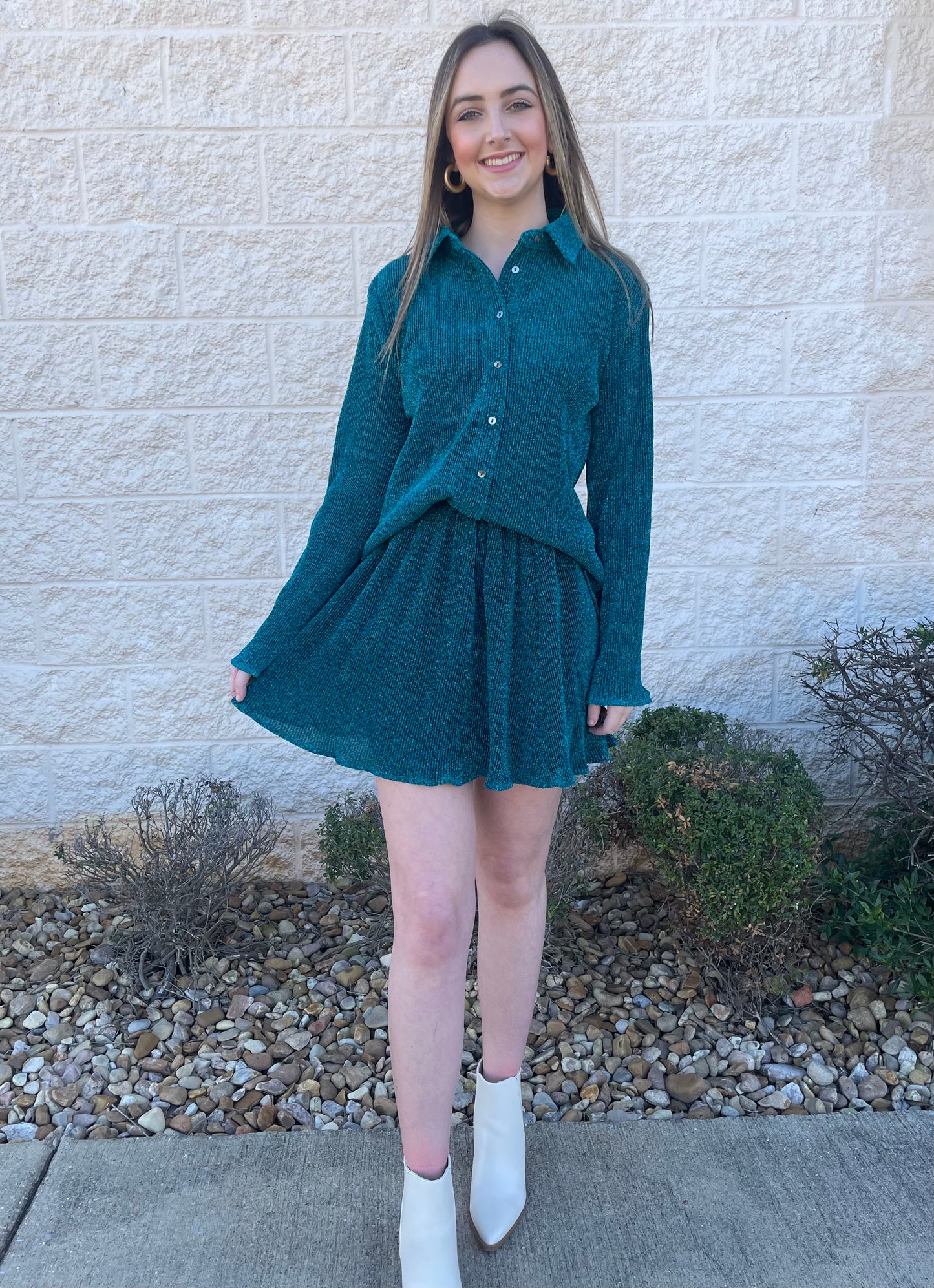 Envy Me Green Shimmer Skirt