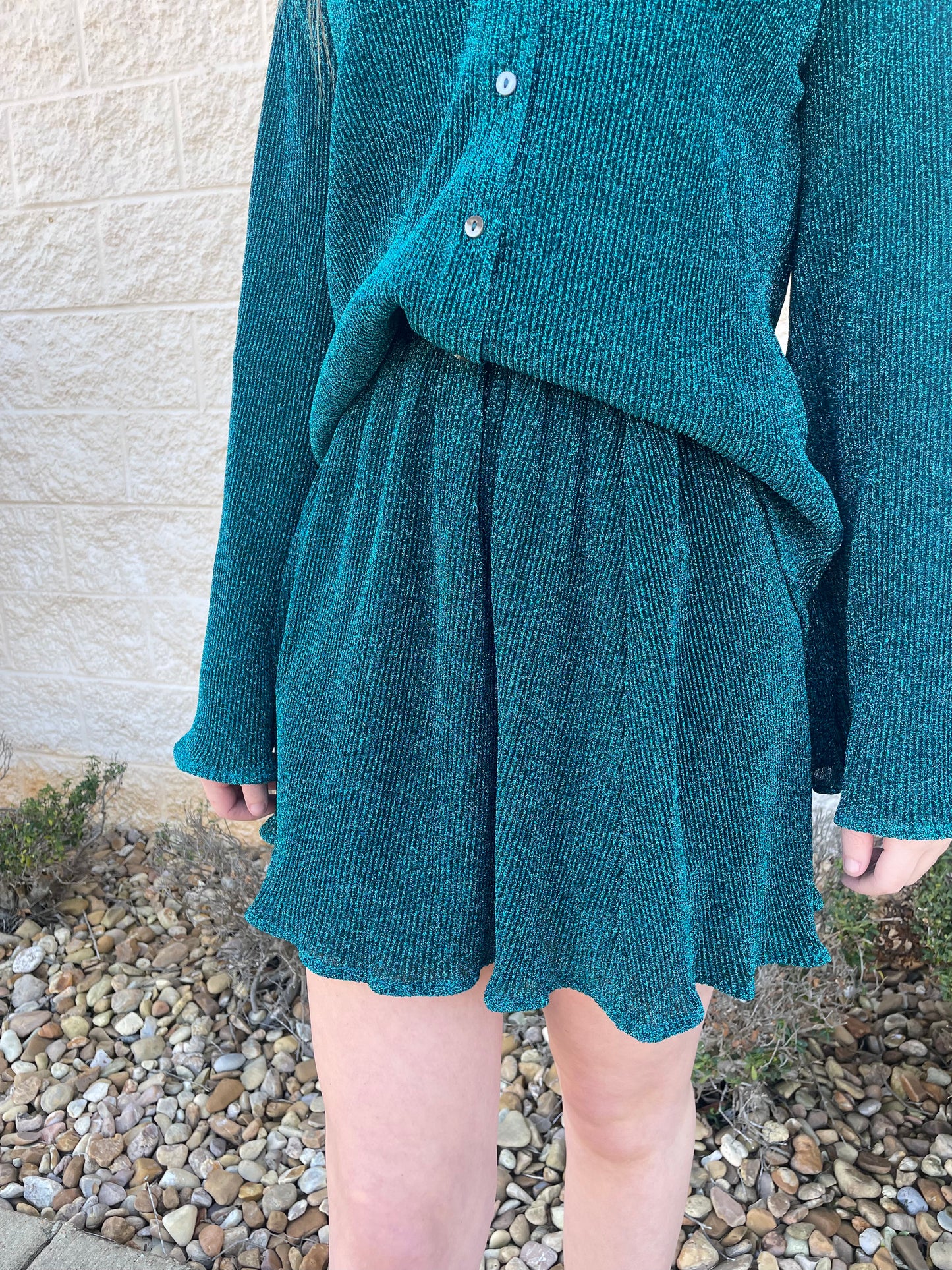 Envy Me Green Shimmer Skirt