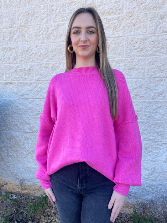 Sweet Escape Pink Sweater