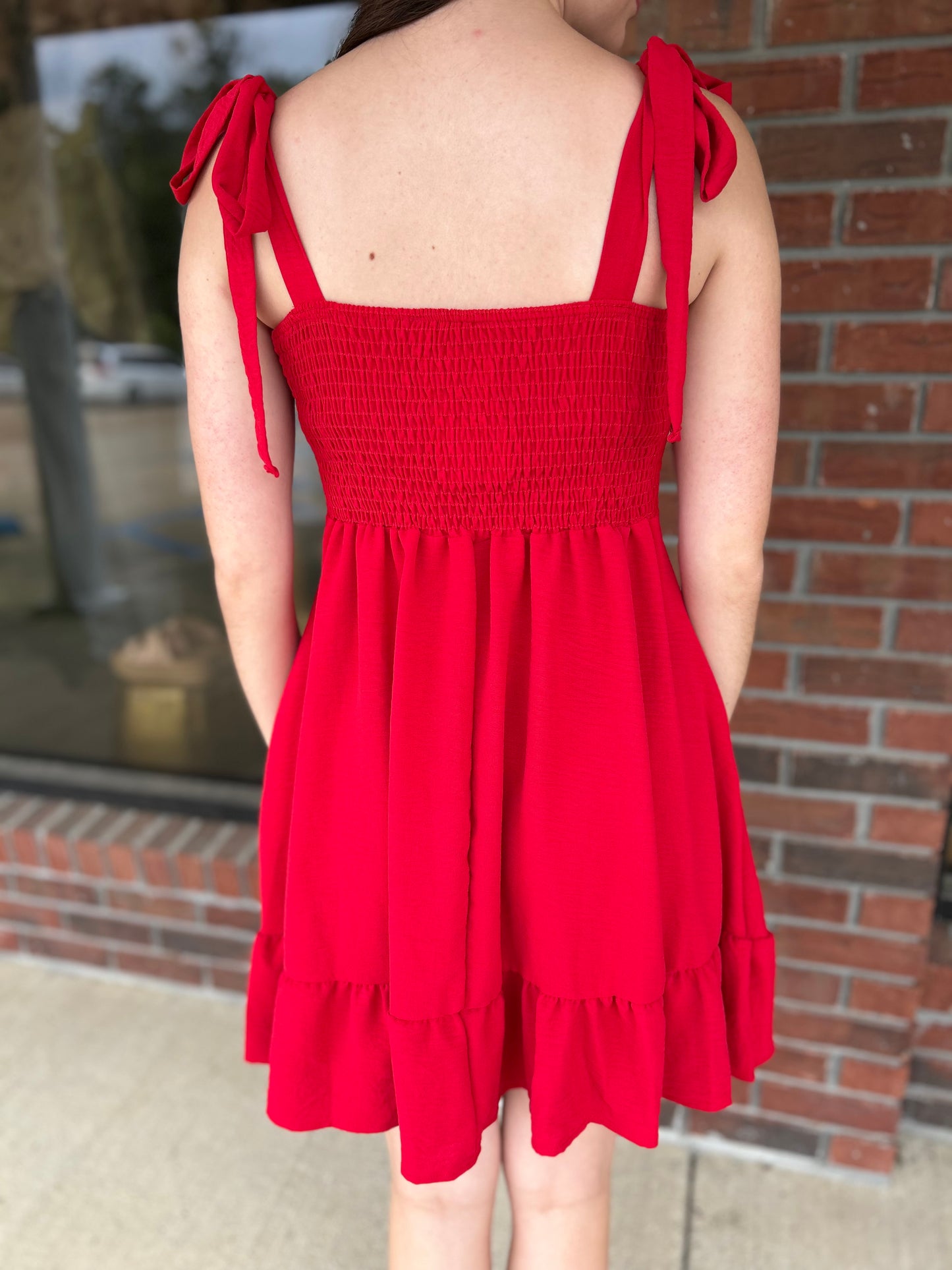 In The Grove Ricrac Smocked Babydoll Dress