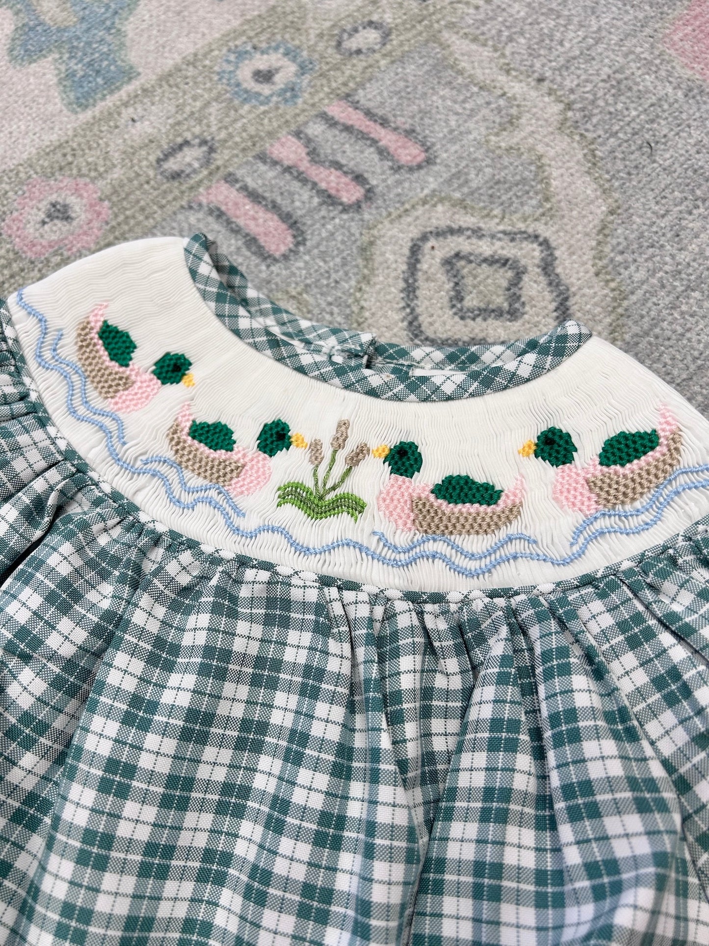 Mallard Smocked Girl Bubble