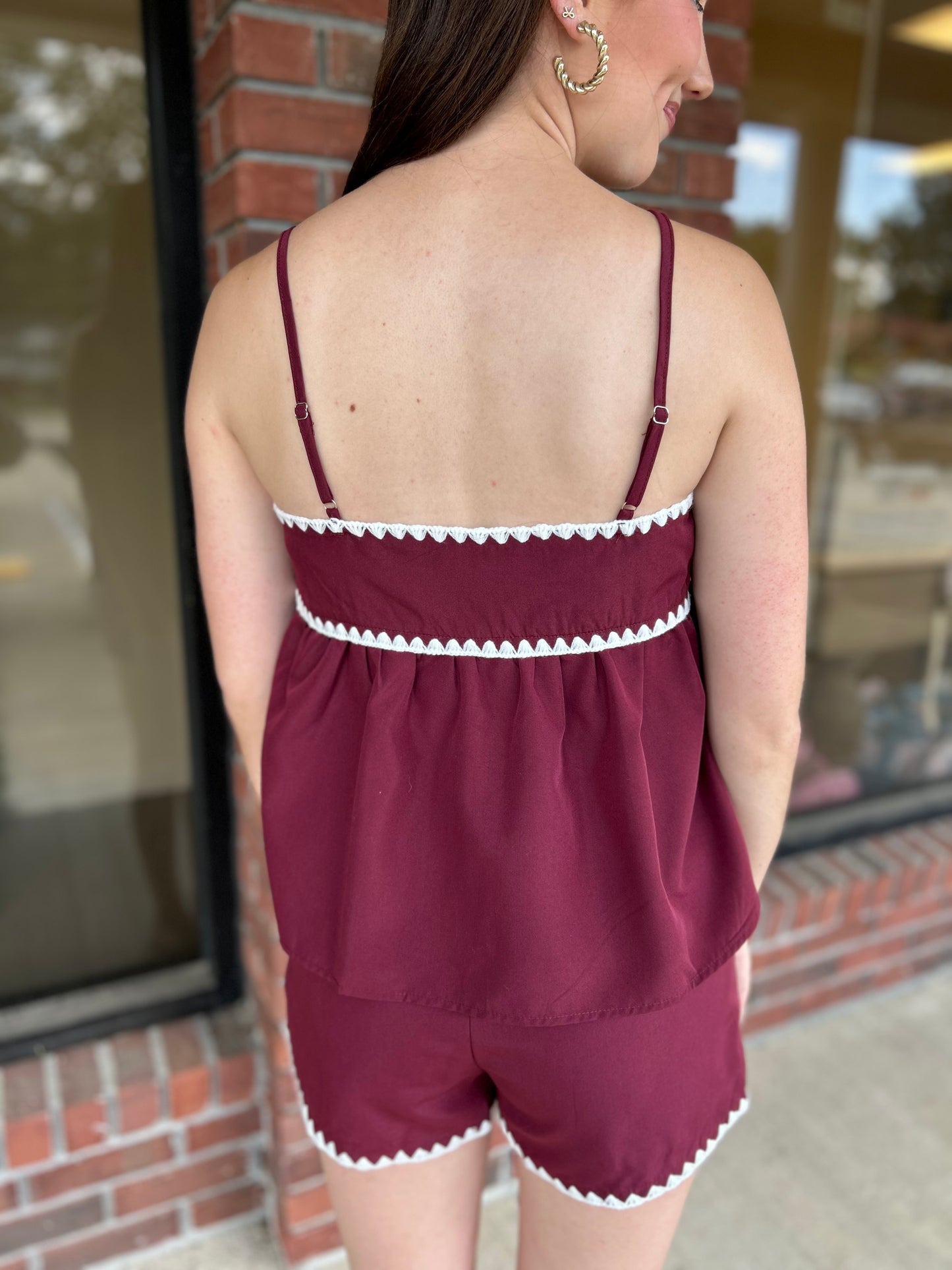 In The Junction Maroon Top