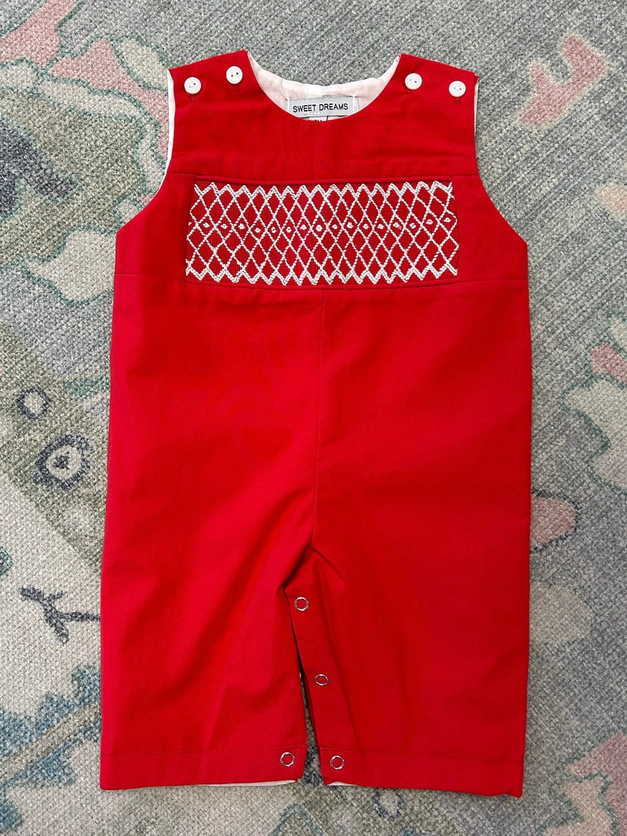Joseph Red Smocked Longall