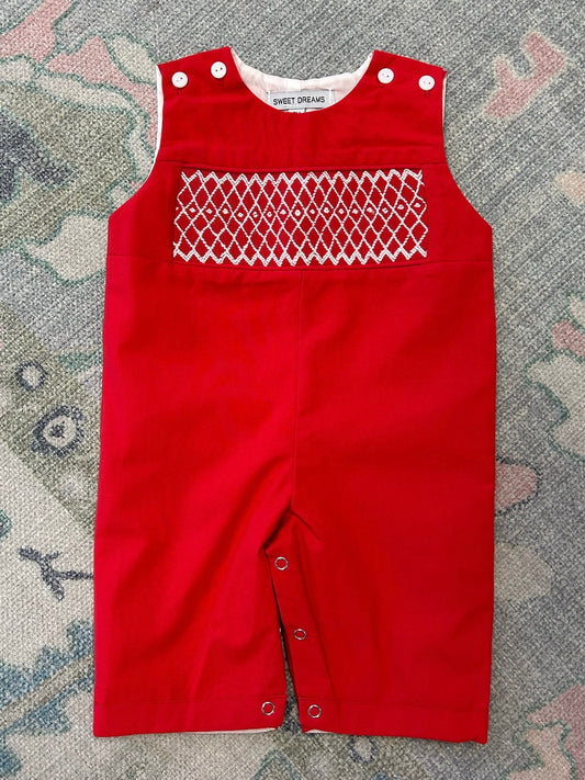 Joseph Red Smocked Longall