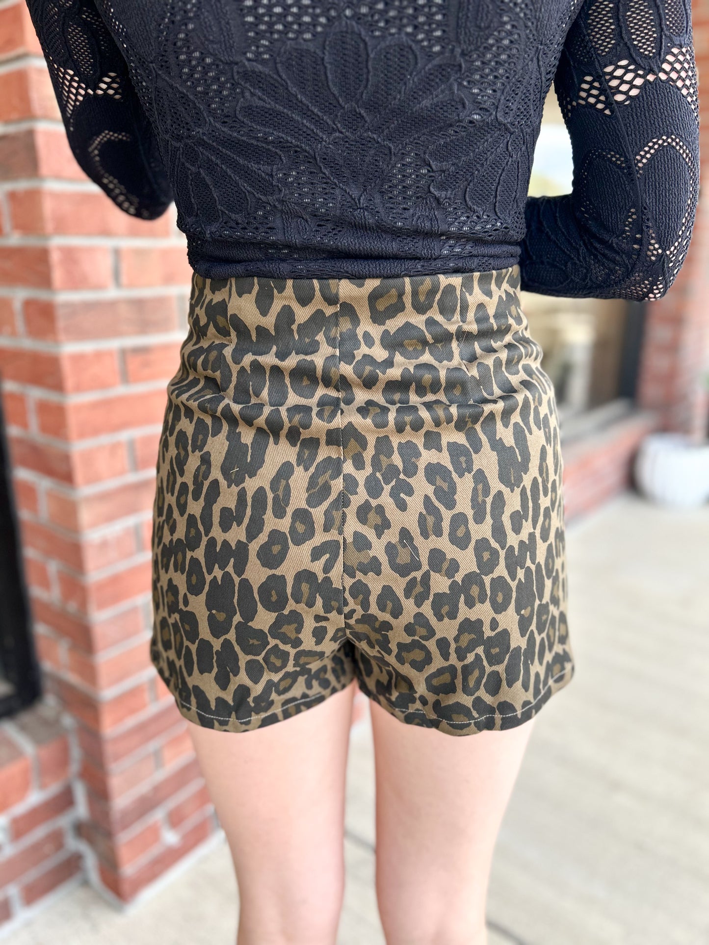 Living For Leopard Mini Skirt