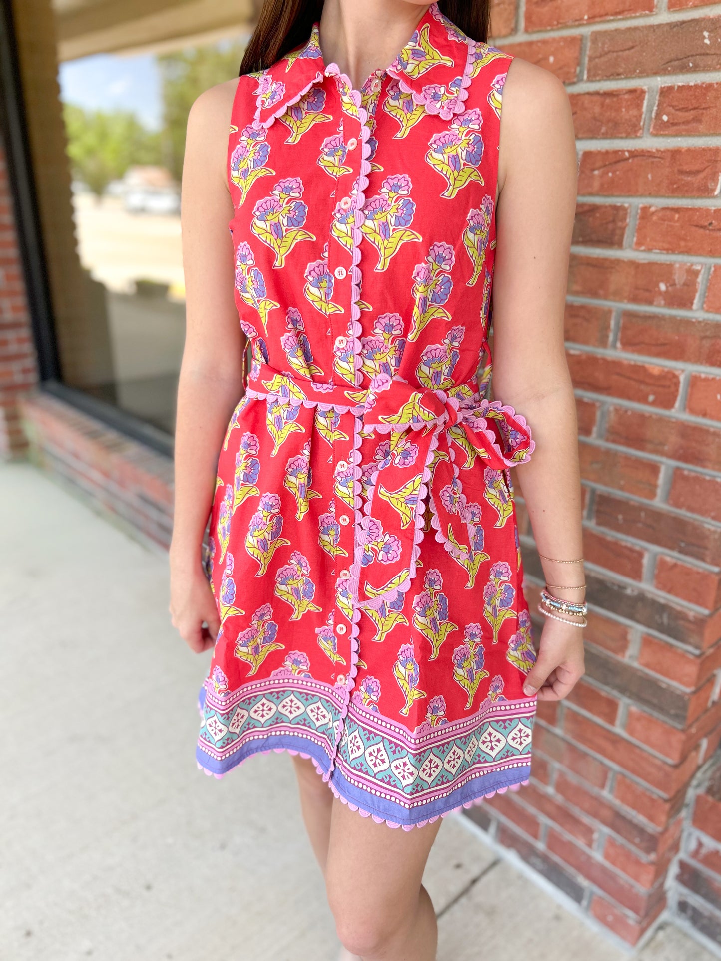 Summer Soirée Belted Mini Dress