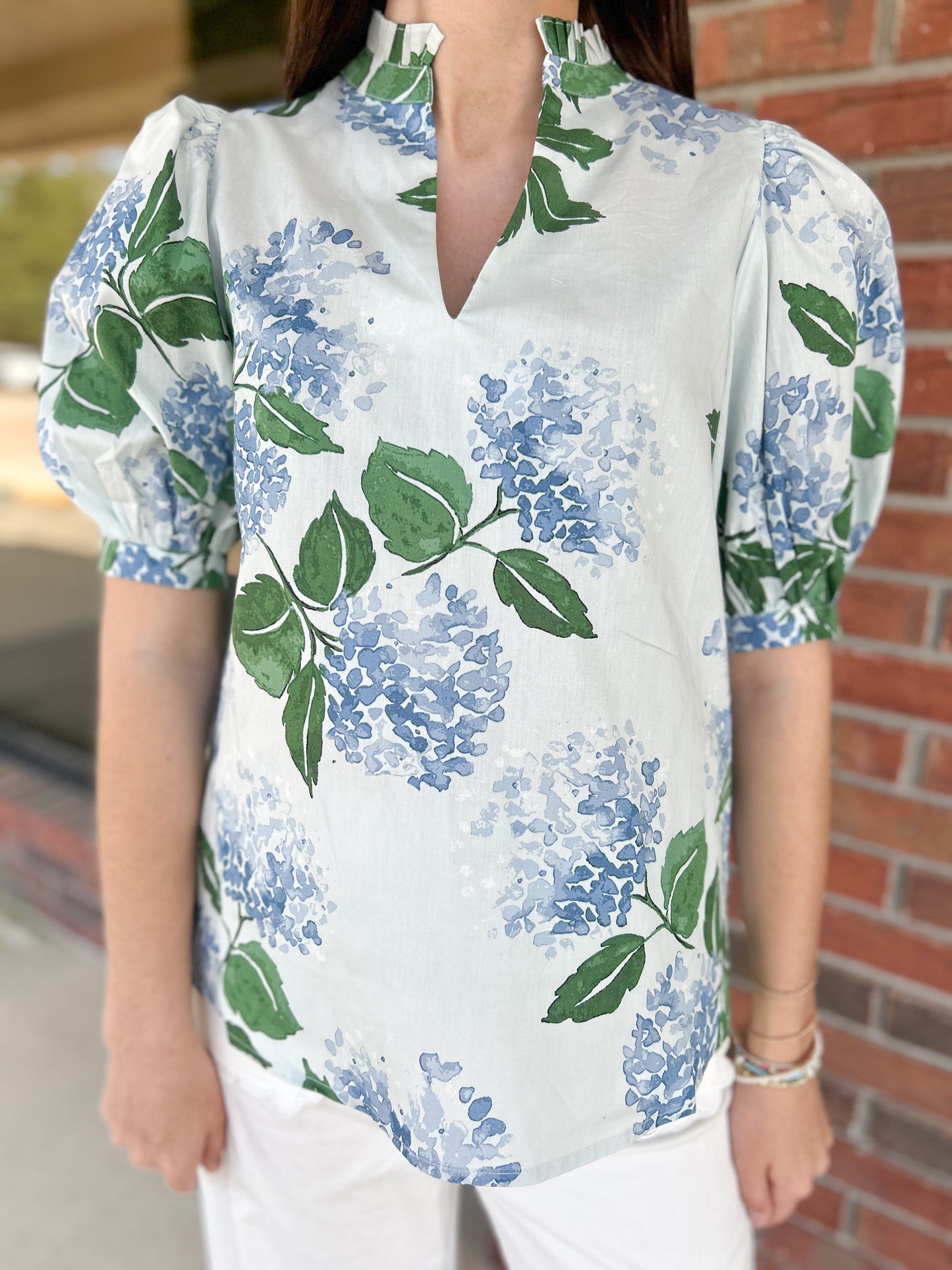 Grand Garden Hydrangea Blouse