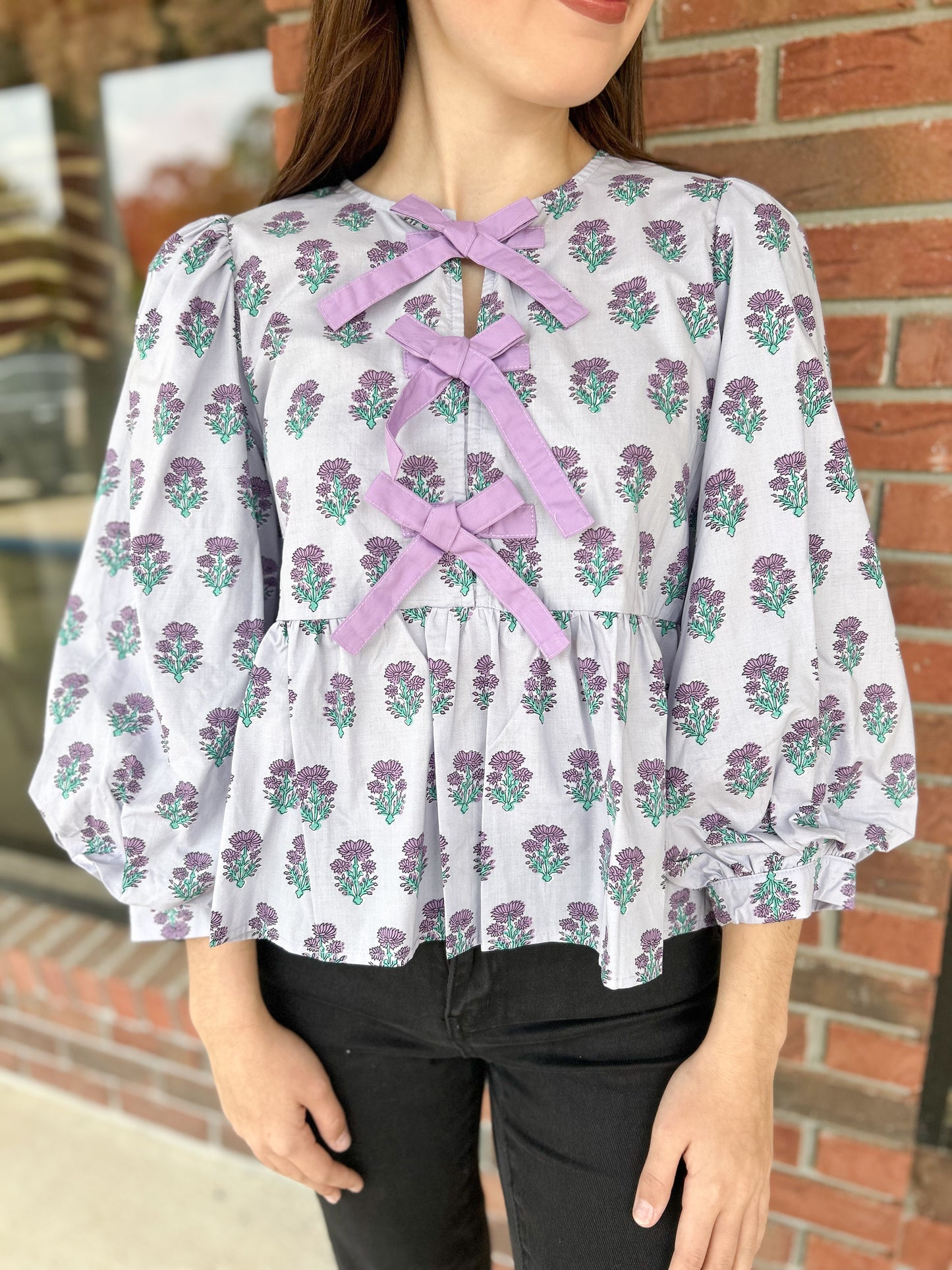 Pick Me Lavender Floral Top
