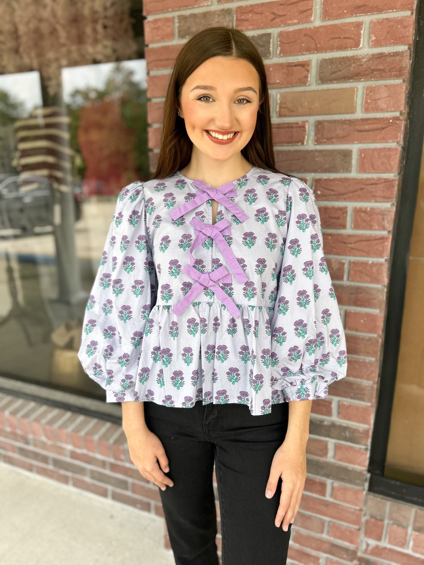 Pick Me Lavender Floral Top