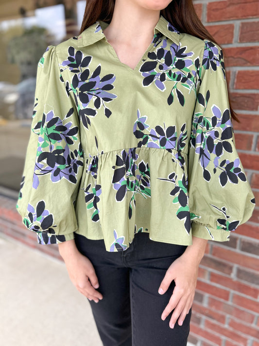 Limelight Balloon Sleeve Blouse