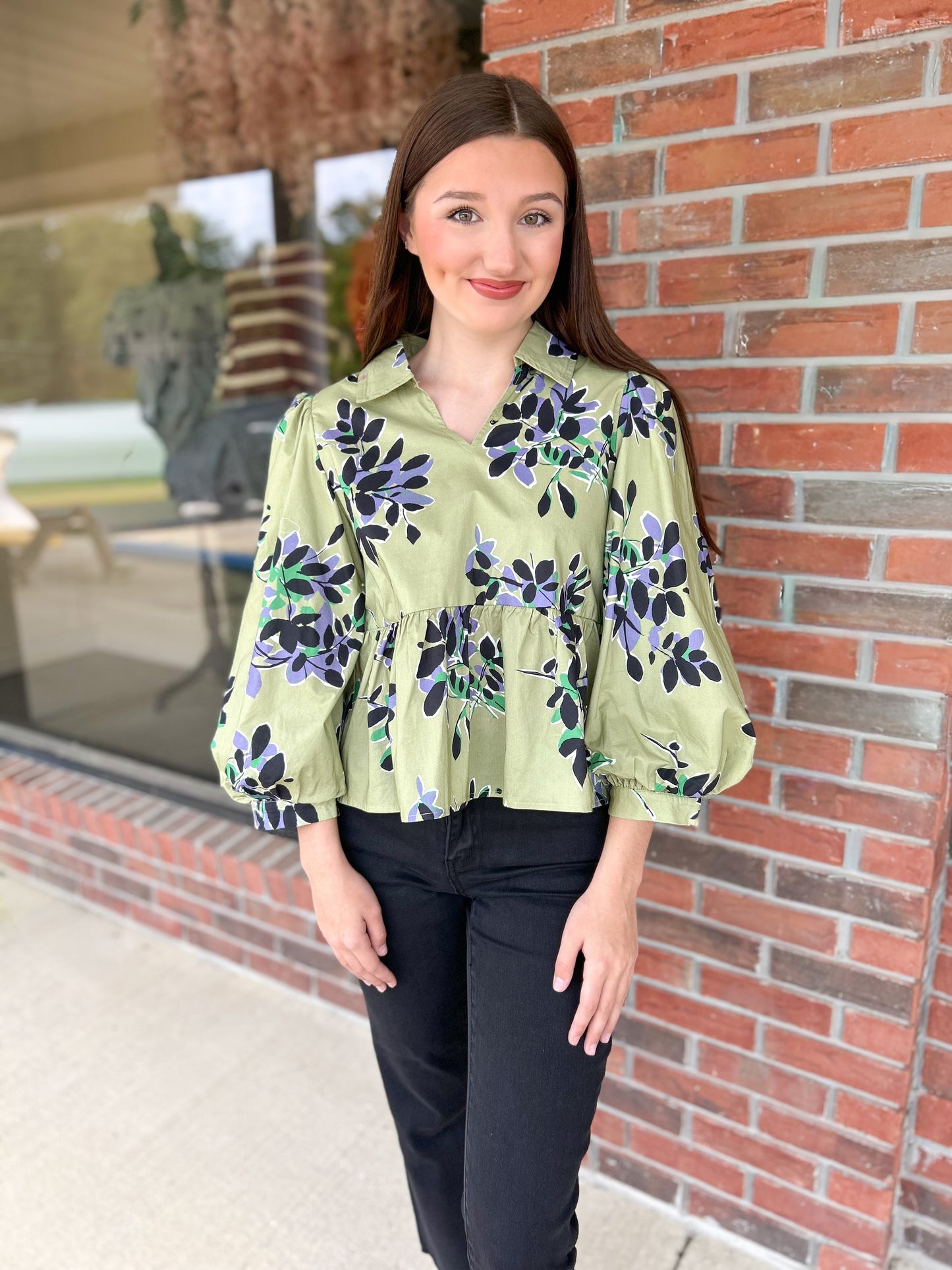 Limelight Balloon Sleeve Blouse