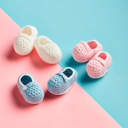 Crochet Baby Booties (Multiple Colors Available)