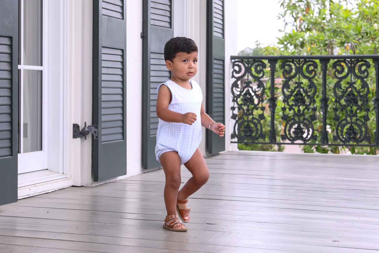 Madden Bubble - Light Blue Gingham