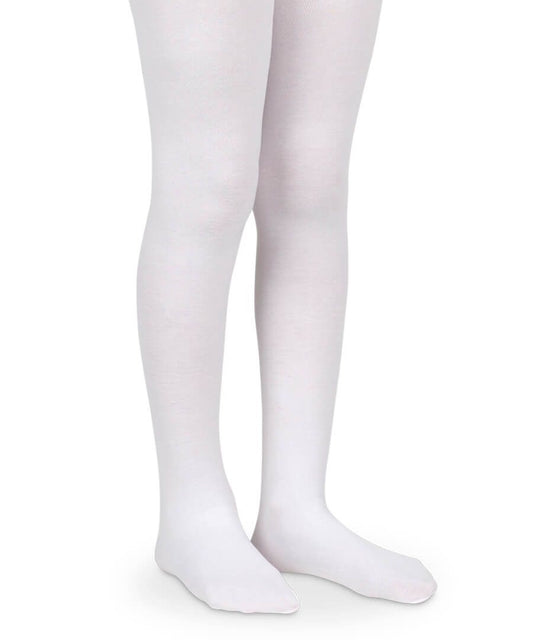 White Smooth Microfiber Tights 1 Pair