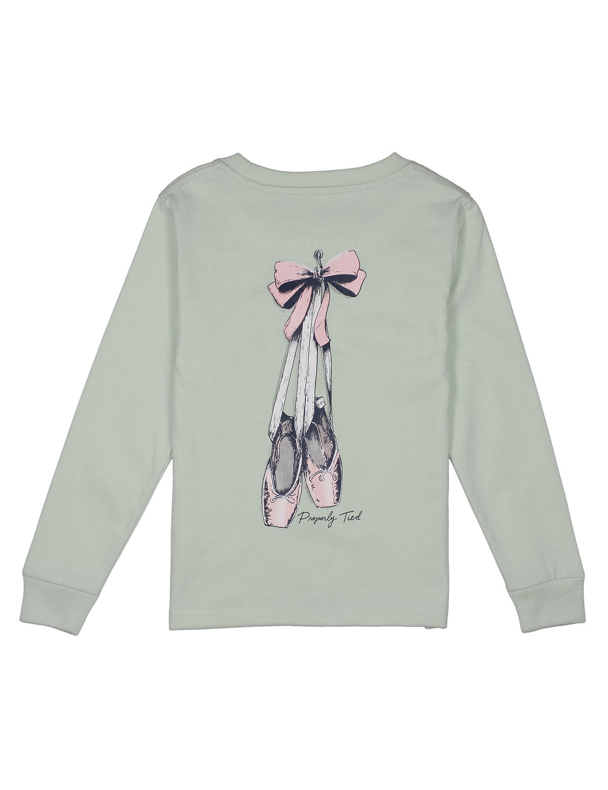 Properly Tied Girls Pale Mint Long Sleeve - Ballet