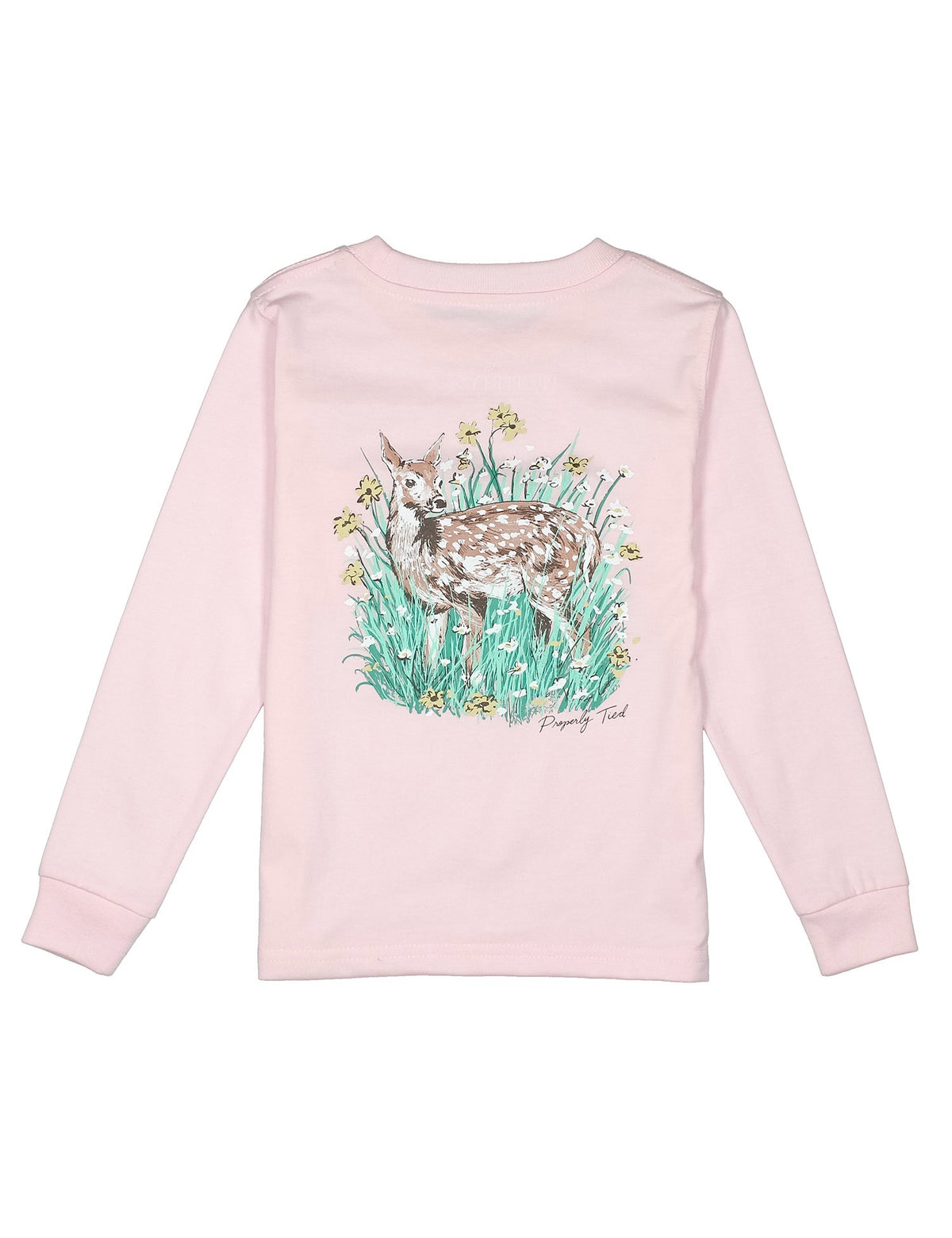 Properly Tied Girls Rose Long Sleeve - Fawn