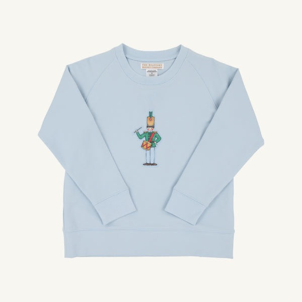 Boys Buckhead Blue with Drummer Boy Cassidy Comfy Crewneck