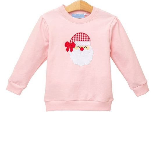 Light Pink Santa French Terry Pullover
