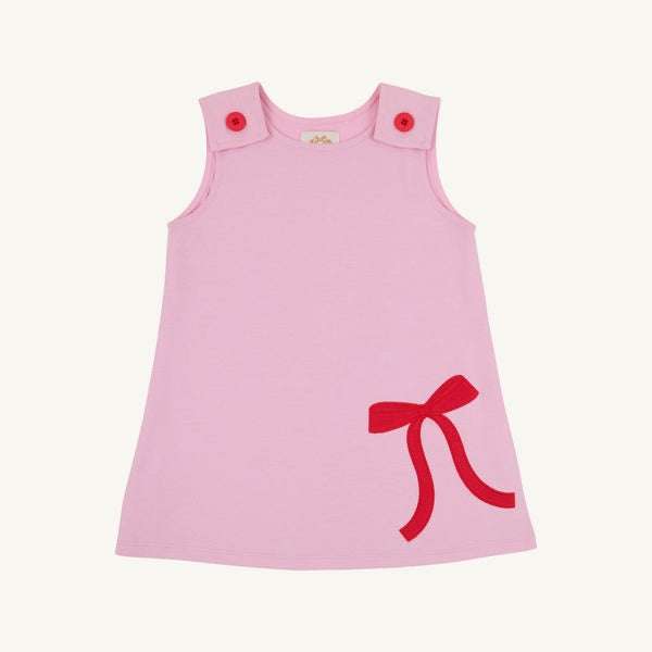 Pier Party Pink with Richmond Red Bow Juliet Jumper (Pima)