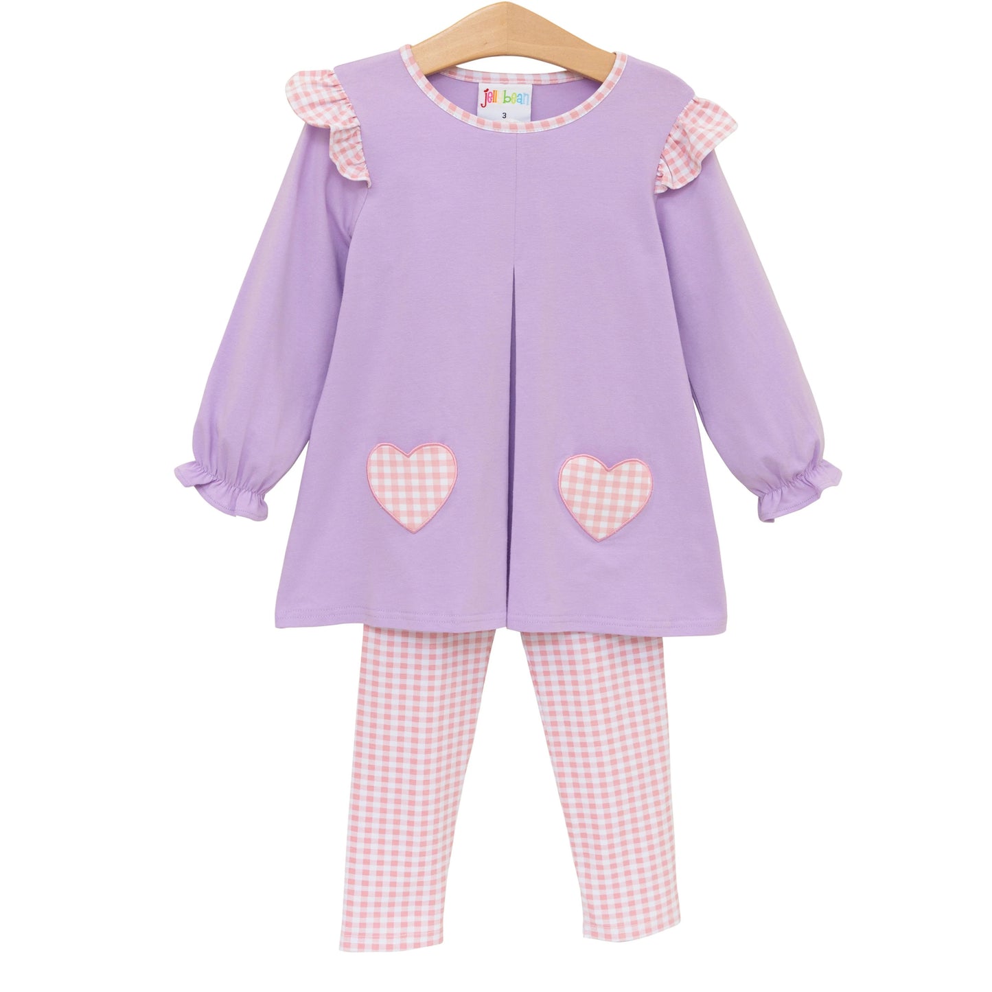Heart Pocket Pants Set