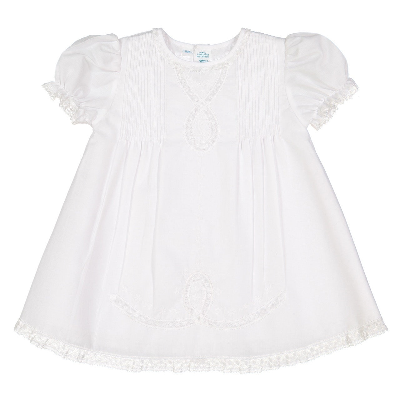White Lace Ribbon Slip Dress
