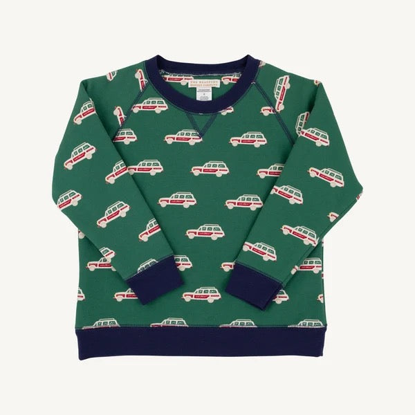 Windsor Wagon (Grier Green) with Nantucket Navy Smitty Sweatshirt