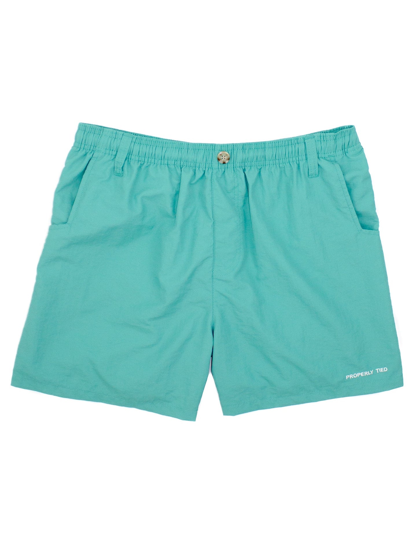 Properly Tied Boys Soft Green Mallard Shorts