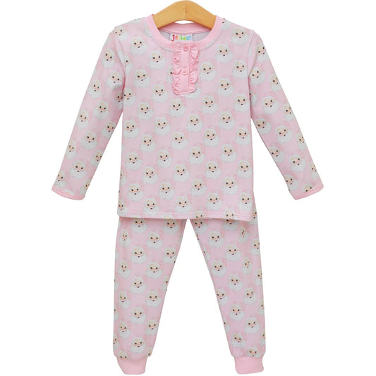 Girl's Jolly Santa Ruffle Set
